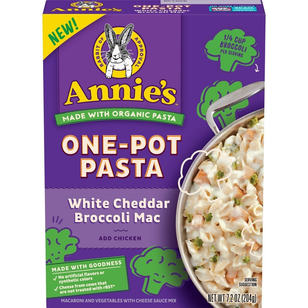 slide 3 of 3, Annie's Homegrown Organic White Chedder Broccoli Mac Onepot Pasta, 7.2 oz