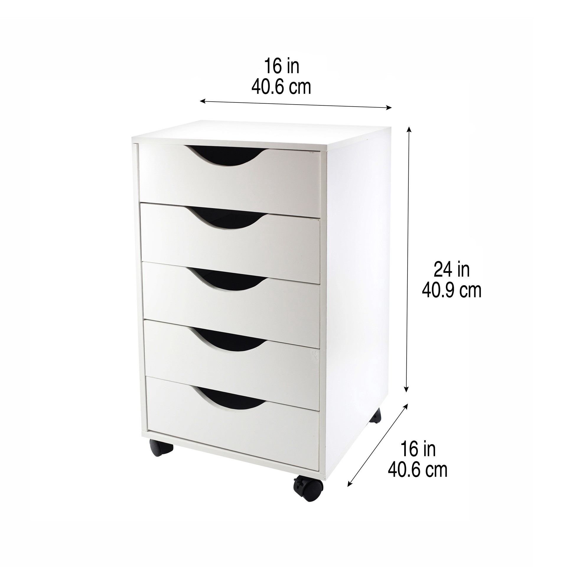 slide 3 of 4, Modular Mobile Chest By Simply Tidy, 16 in x 16 in x 26 in