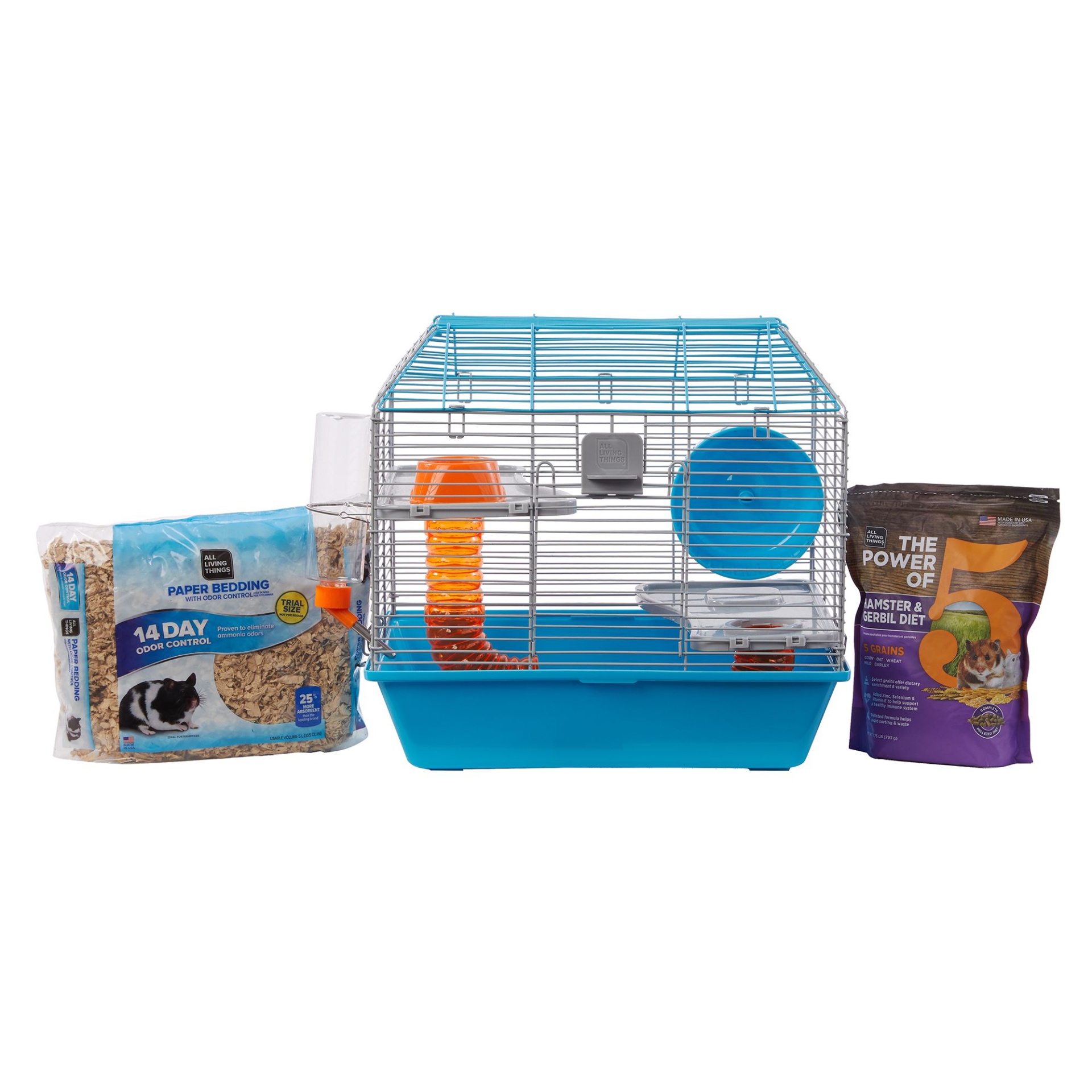 slide 1 of 1, All Living Things Hamster Starter Kit, 17\l x 12\ inw x 14.7\ inh in