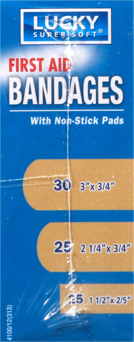 slide 5 of 12, Lucky Super Soft Family Pack First Aid Bandages 80 ea, 80 ct