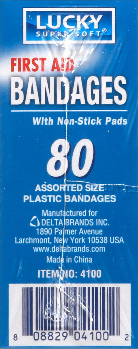 slide 9 of 12, Lucky Super Soft Family Pack First Aid Bandages 80 ea, 80 ct