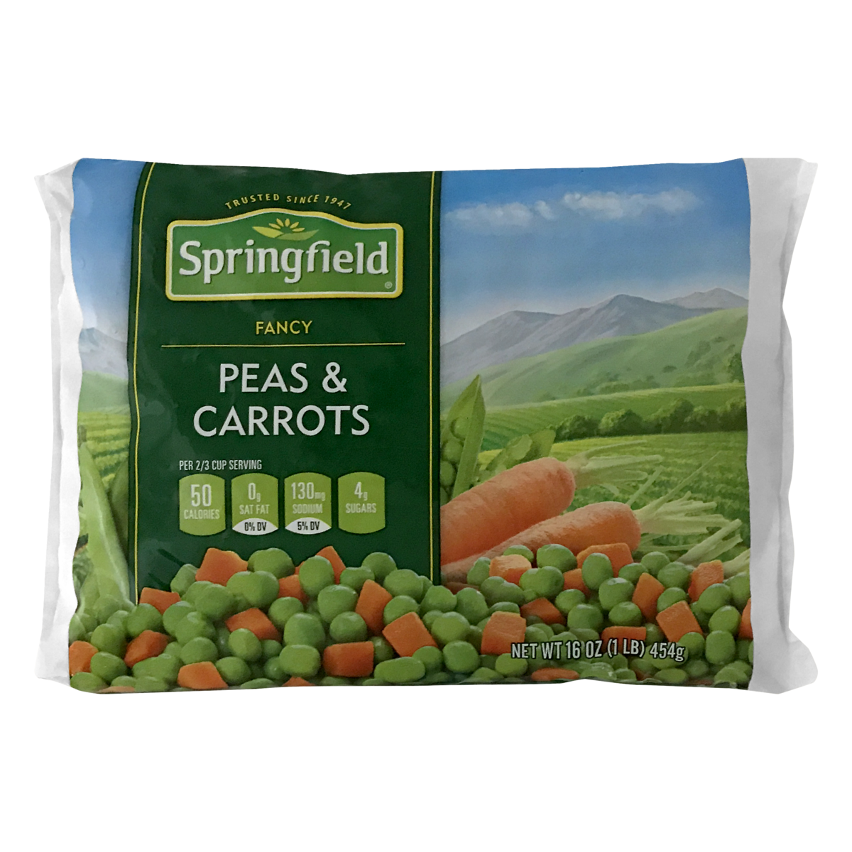 slide 1 of 1, Springfield Peas & Carrots, 16 oz