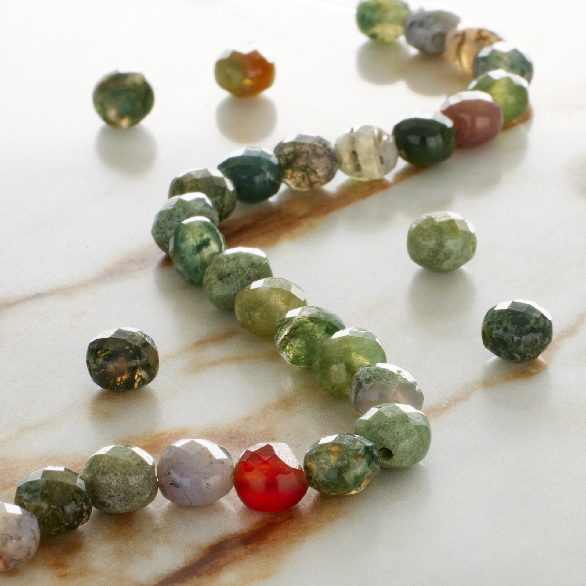 slide 3 of 3, Jasper Facet Coin Beads, 6mm By Bead Landing, 6 mm