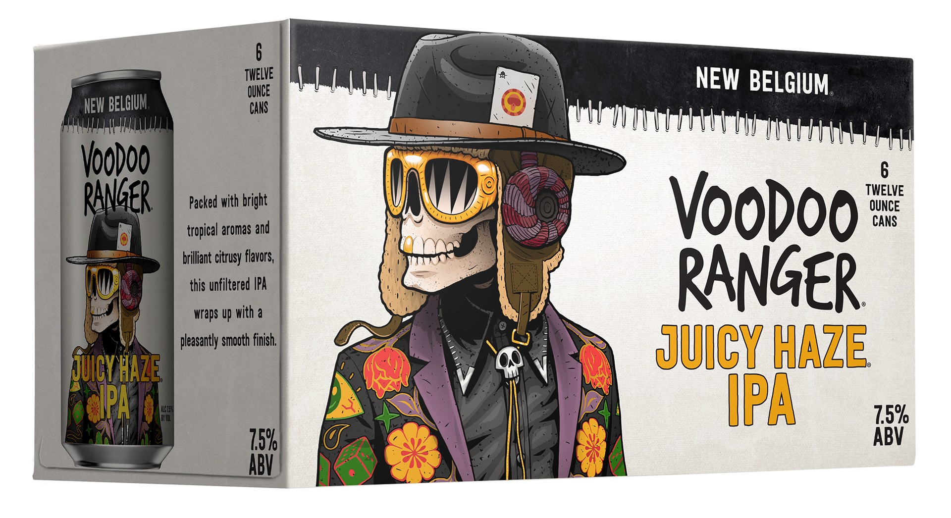 slide 3 of 4, Voodoo Ranger Juicy Haze IPA Beer, 6 Pack, 12oz Cans, 6 ct; 12 oz