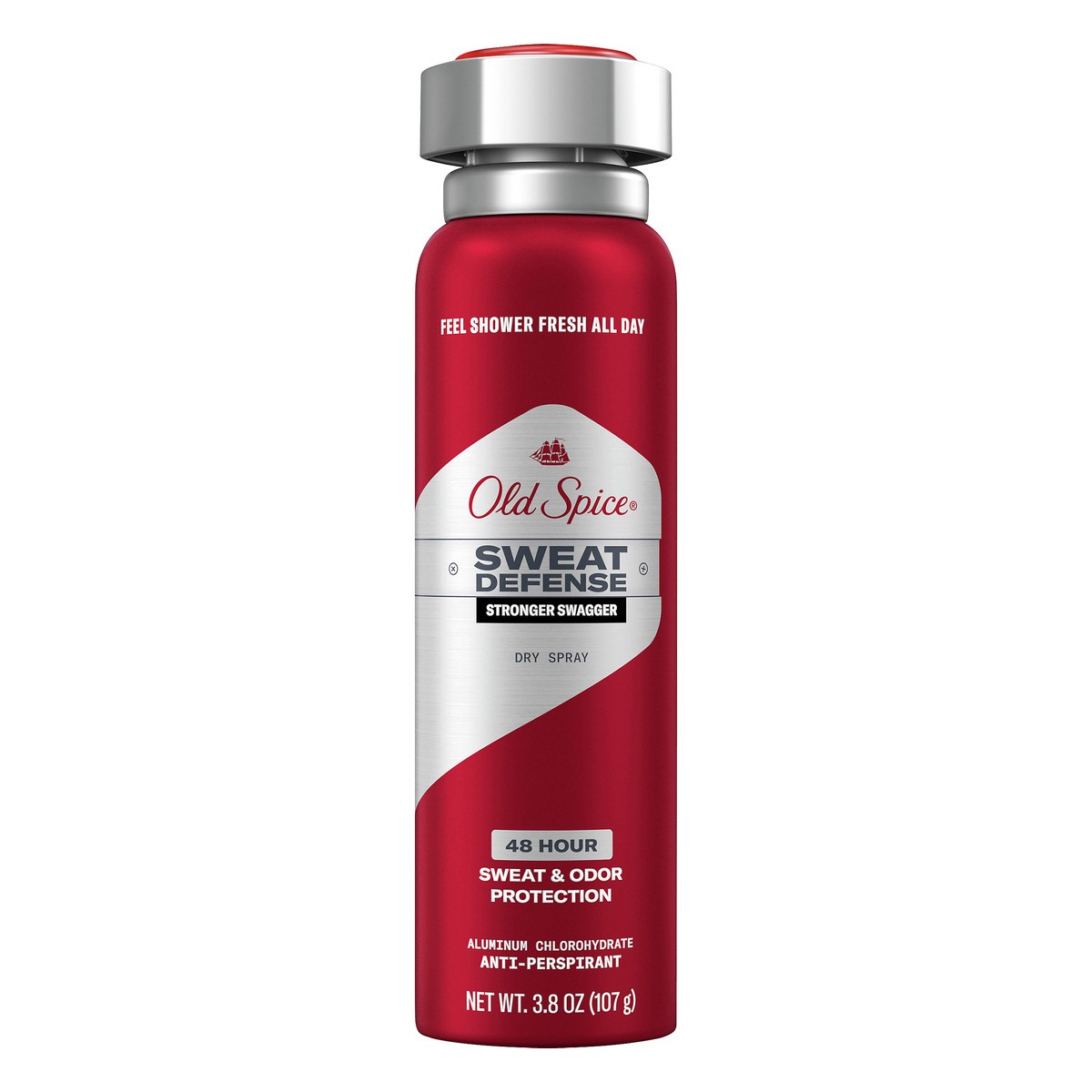 slide 1 of 8, Old Spice Sweat Defense Dry Spray Stronger Swagger Anti-Perspirant 3.8 oz, 3.8 oz