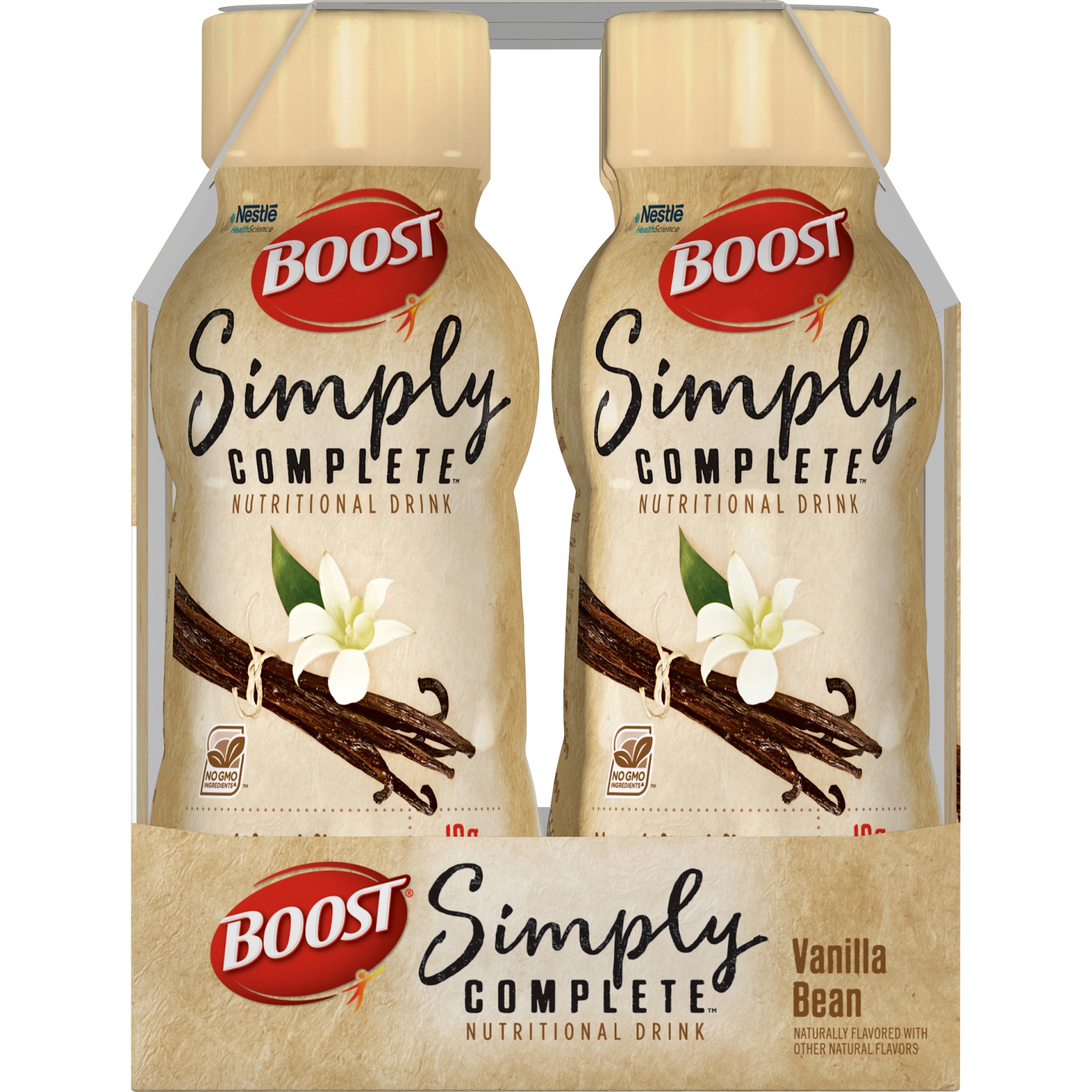 slide 4 of 8, Boost Simply Complete Nutritional Shake - Vanilla Bean, 6 ct; 8 fl oz