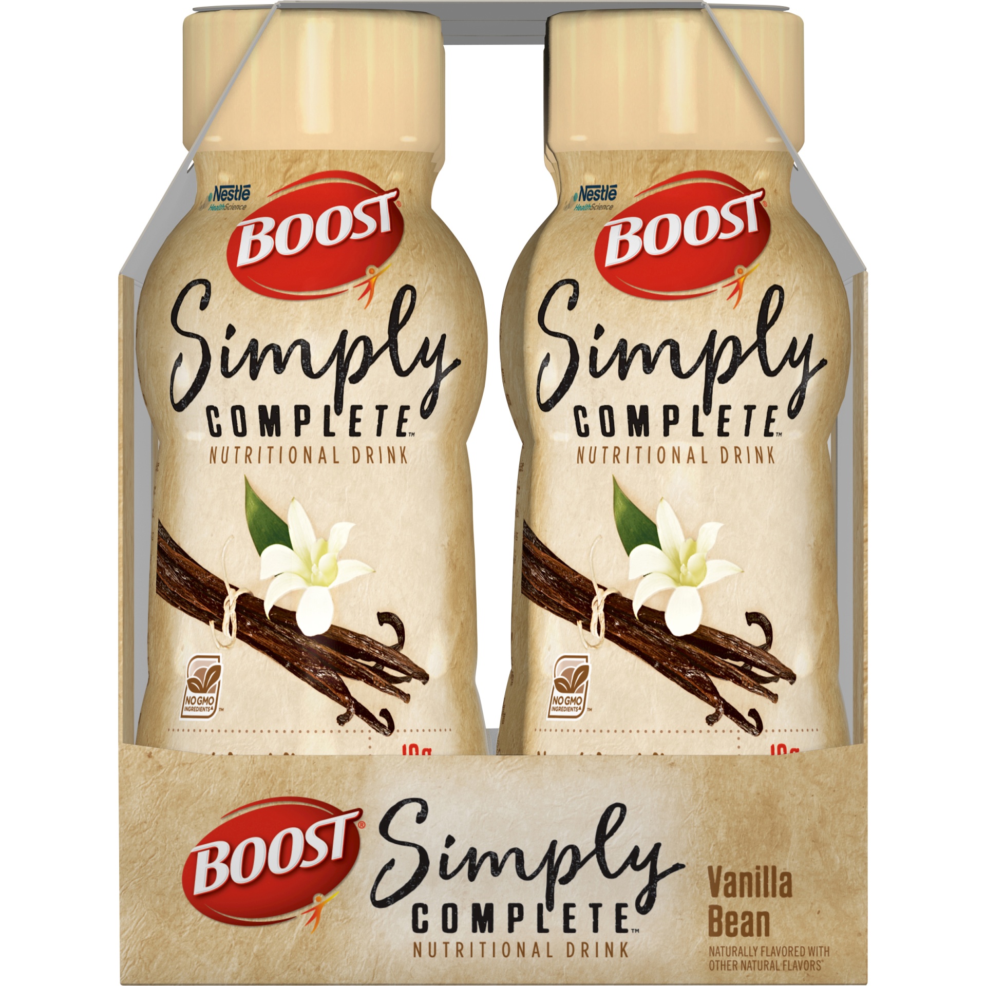 slide 5 of 8, Boost Simply Complete Nutritional Shake - Vanilla Bean, 6 ct; 8 fl oz