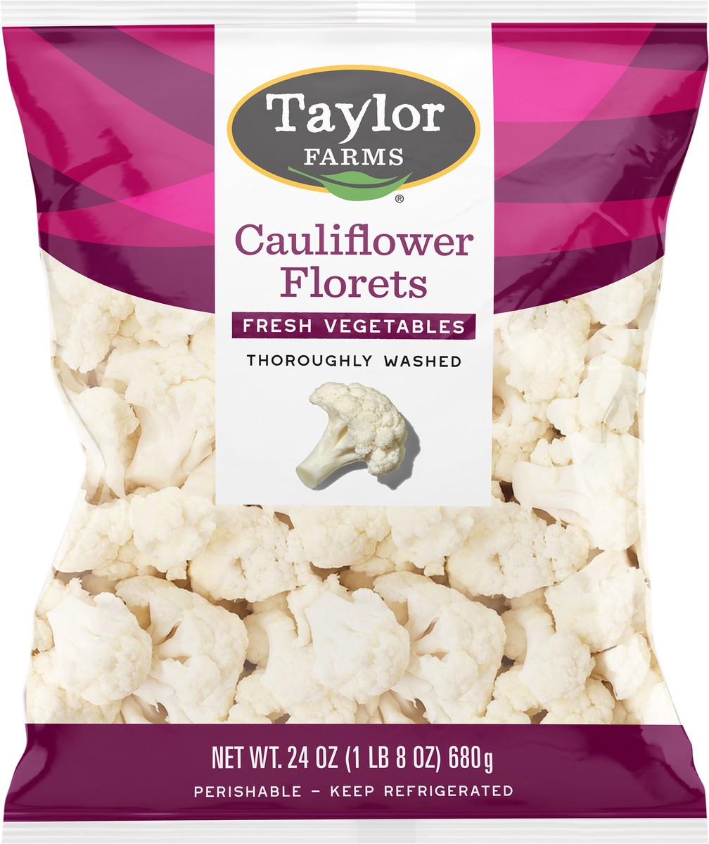 slide 6 of 6, Taylor Farms Cauliflower Florets, 24 oz