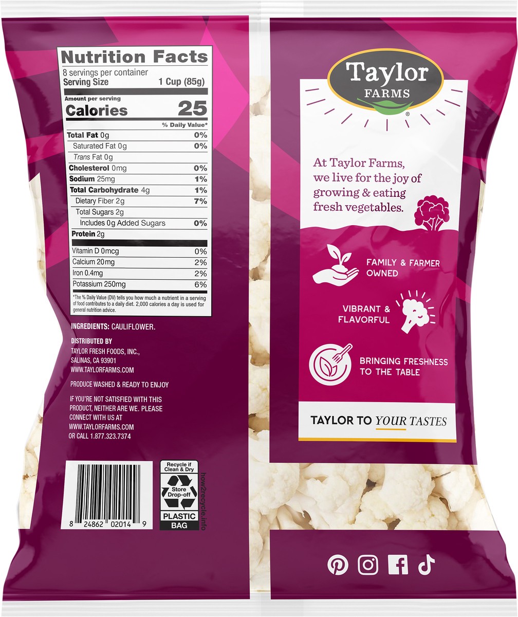 slide 2 of 6, Taylor Farms Cauliflower Florets, 24 oz