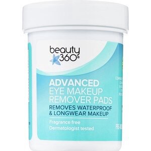 slide 1 of 1, Beauty 360 Advanced Eye Makeup Remover Pads, 120Ct, 1 ct