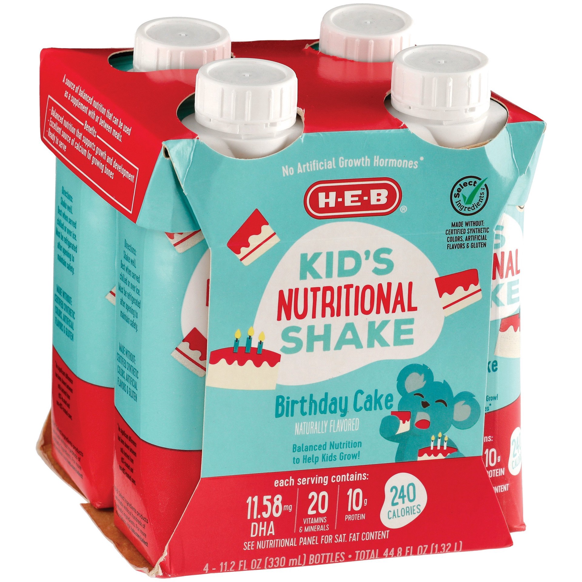 slide 1 of 1, H-E-B Kid's NutritionalShake Birthday Cake - 11.2 oz, 11.2 oz