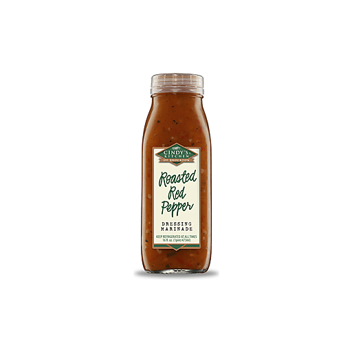 slide 1 of 1, Cindy's Kitchen Roasted Red Pepper Refrigerated Dressing & Marinade, 16 fl oz