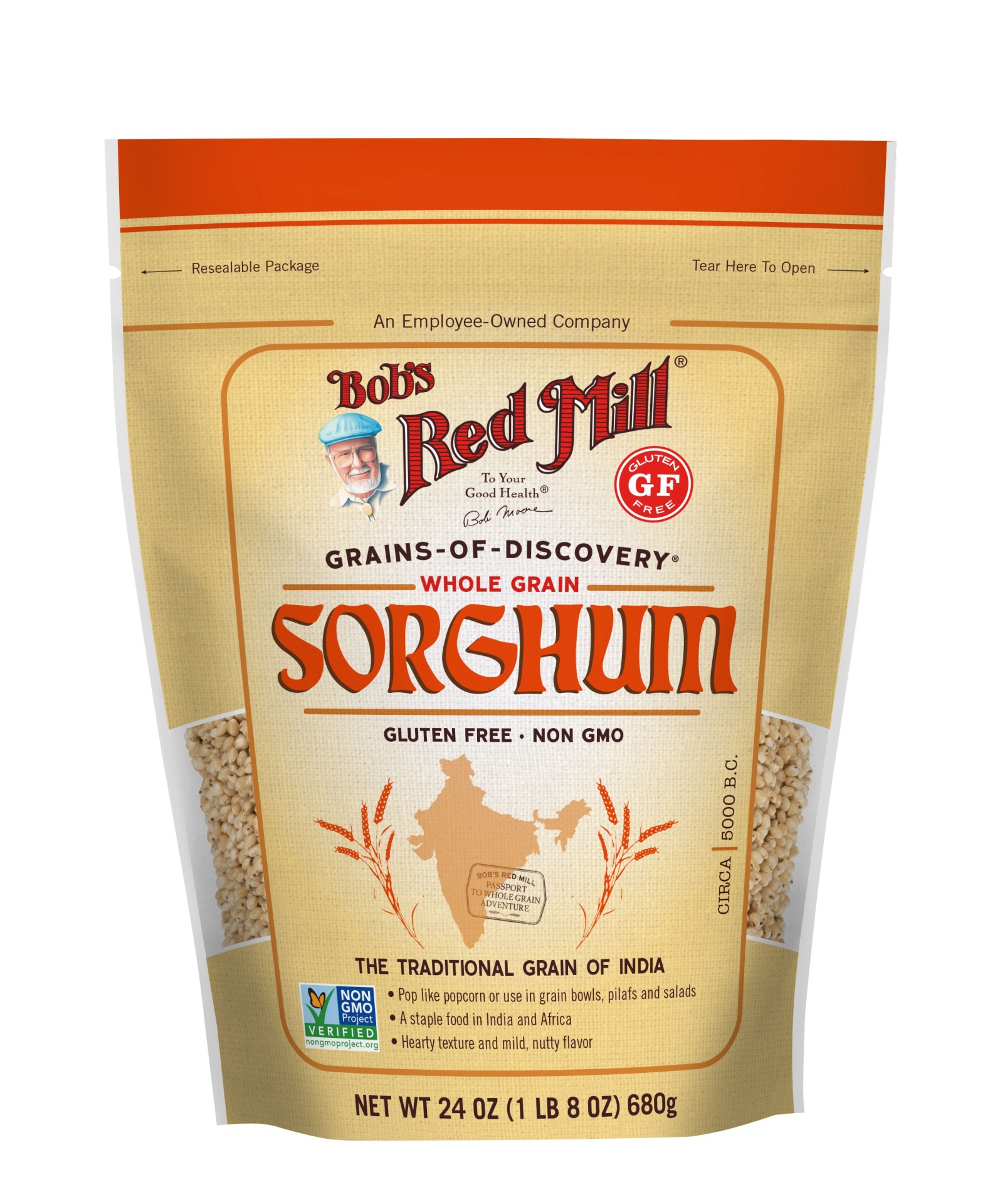 slide 1 of 1, Bob's Red Mill Gluten Free Sorghum, 24 oz