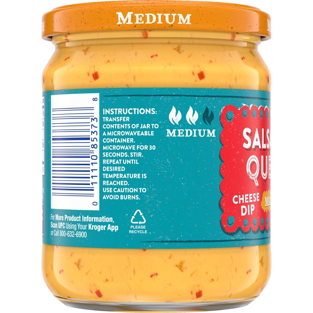 slide 2 of 4, Kroger Salsa Con Queso Cheese Dip - Medium, 15 oz