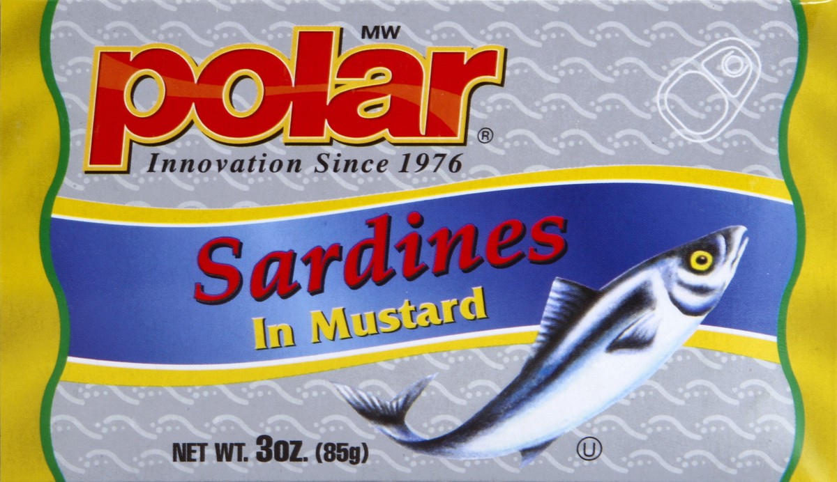 slide 3 of 4, MW Polar Polar Sardines Mustard, 3 oz