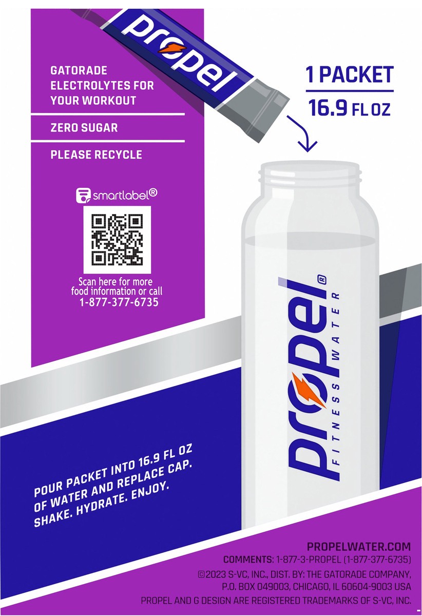 slide 2 of 8, Propel Electrolyte Water Beverage Mix, 10 ct