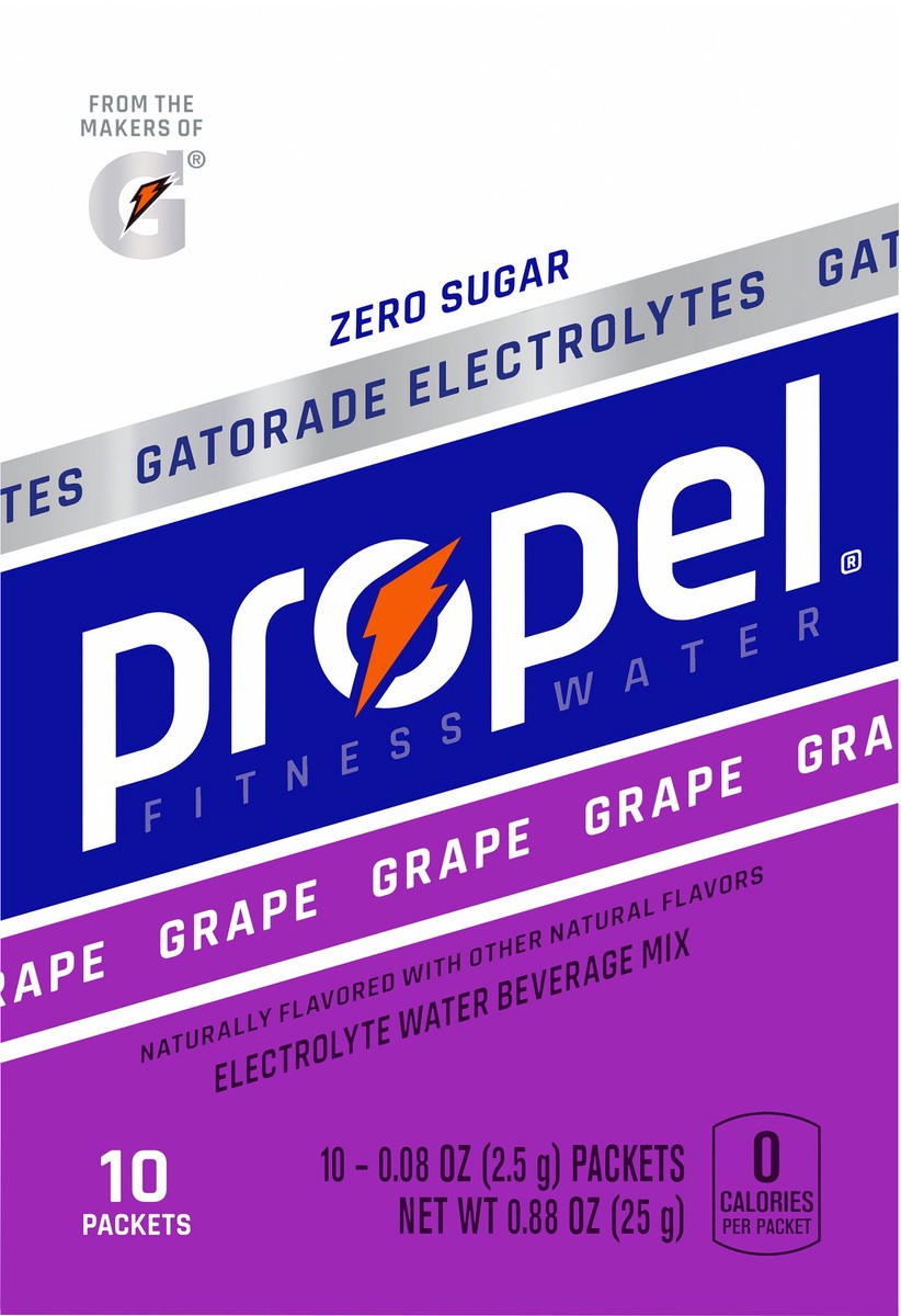 slide 7 of 8, Propel Electrolyte Water Beverage Mix, 10 ct