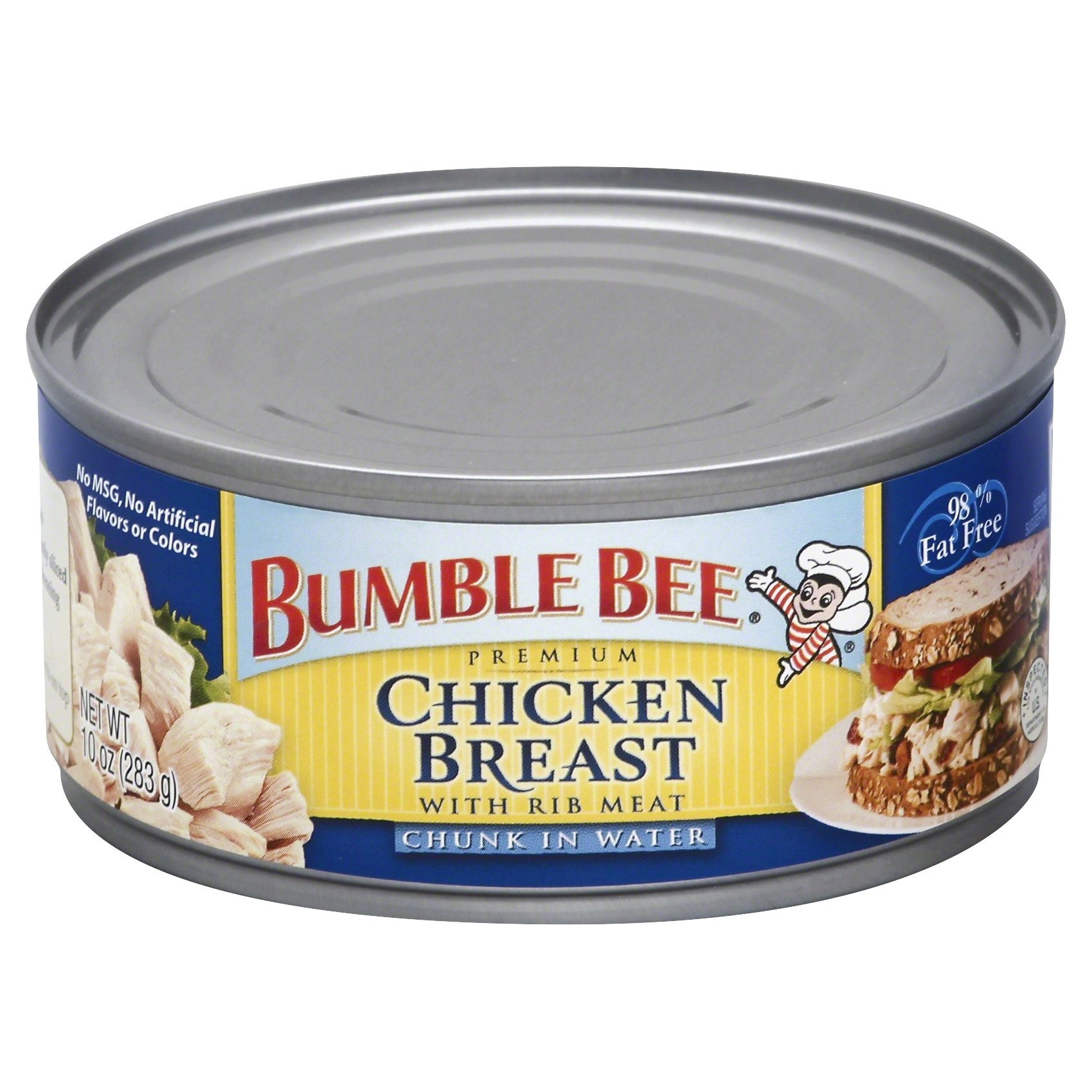 slide 1 of 9, Bumble Bee Premium Chicken Breast with Rib Meat, 10 oz