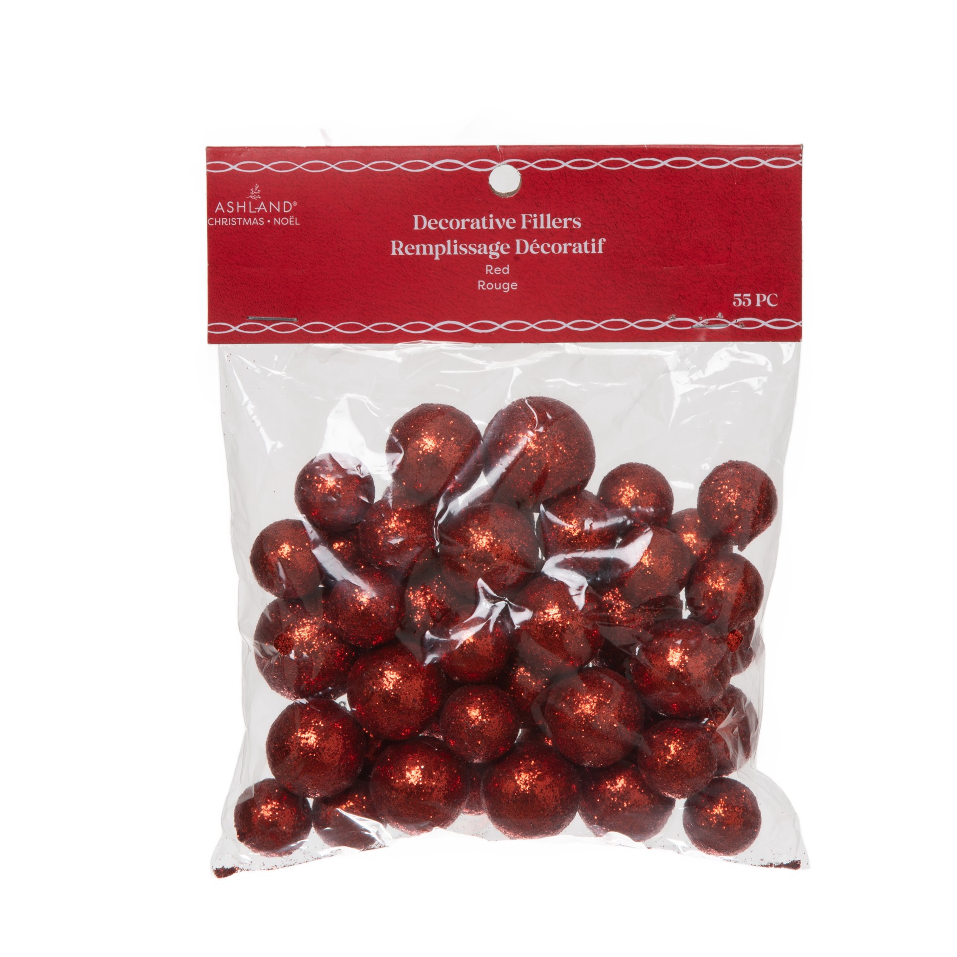 slide 2 of 2, Decorative Glitter Ball Filler, 55ct. By Ashland, 55 ct
