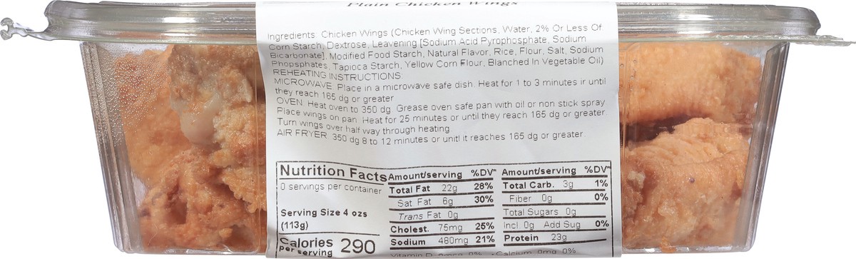 slide 5 of 9, Lunds & Byerlys Plain Chicken Wings 1 ea, per lb