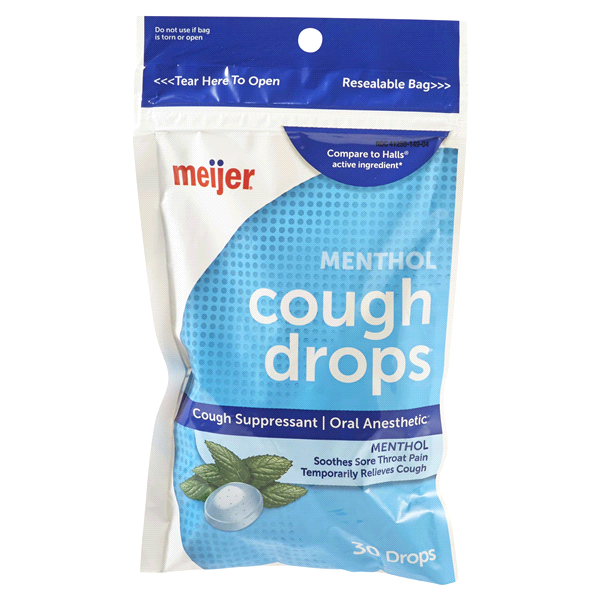 slide 8 of 29, Meijer Menthol Cough Drops, 30 ct