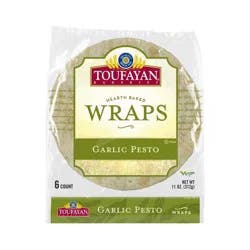 Toufayan Garlic Wraps - 11 oz