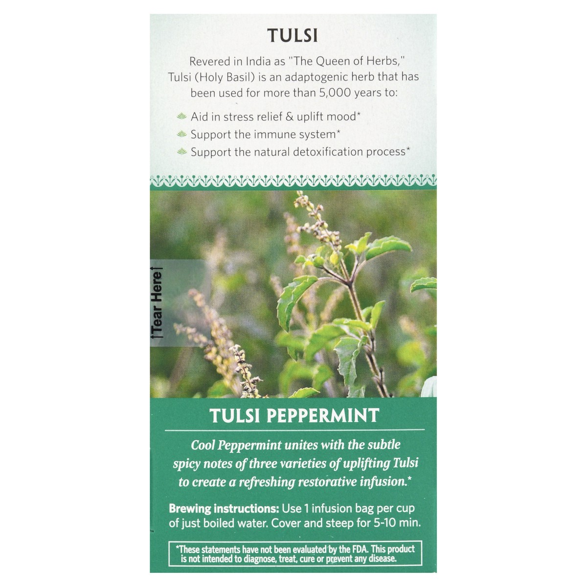 slide 4 of 13, Organic India Caffeine Free Infusion Bags Tulsi Peppermint Herbal Supplement - 18 ct, 18 ct