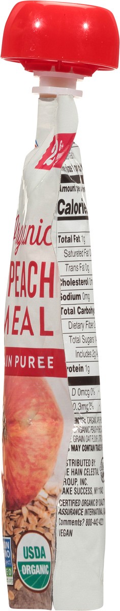 slide 3 of 7, Earth's Best Stage 2 Apple Peach Oatmeal Organic Fruit & Grain Puree 4.2 oz. Pouch, 4.2 oz