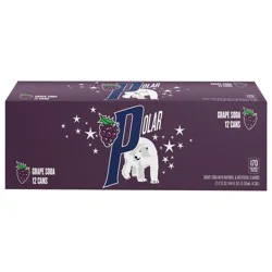 Polar Grape Soda - 12 pk 12 oz