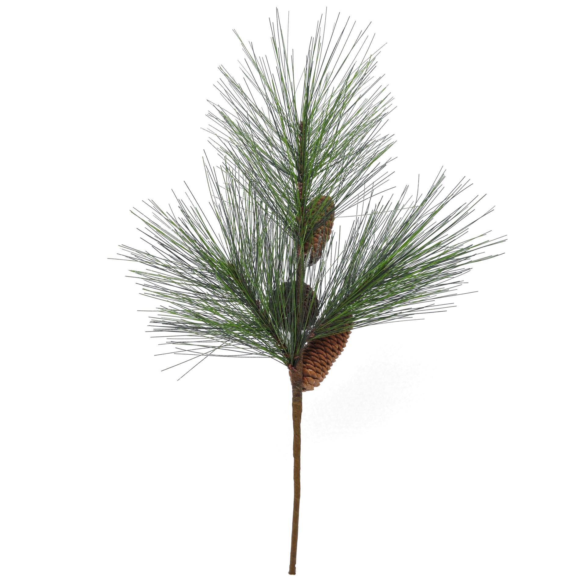 slide 2 of 3, 18" Flocked Pine & Pinecone Pick By Ashland, 2 in x 9 in x 18 in