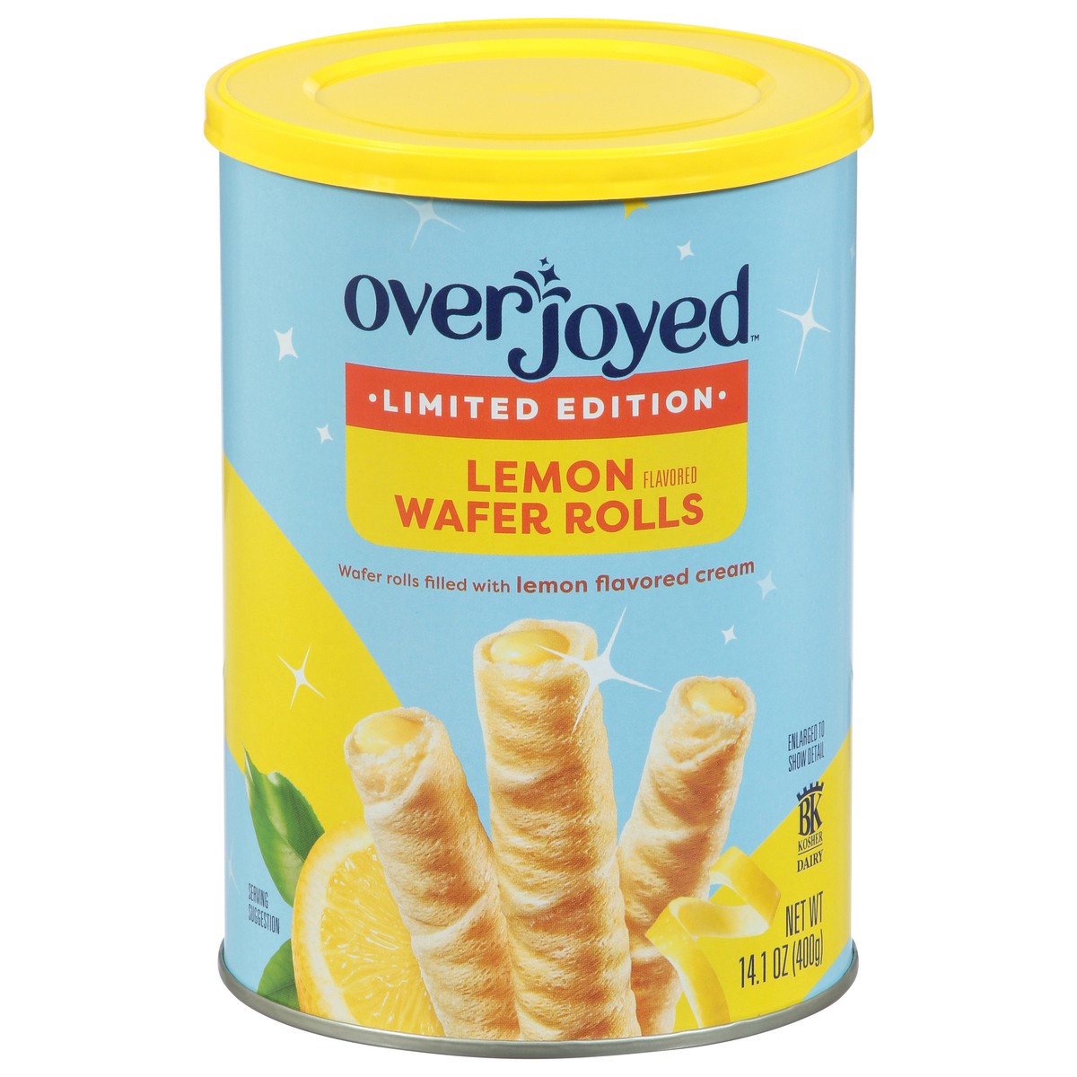 slide 2 of 4, Overjoyed Wafer Rolls Lemon 14.1 Oz - 14.1 OZ, 14.1 oz