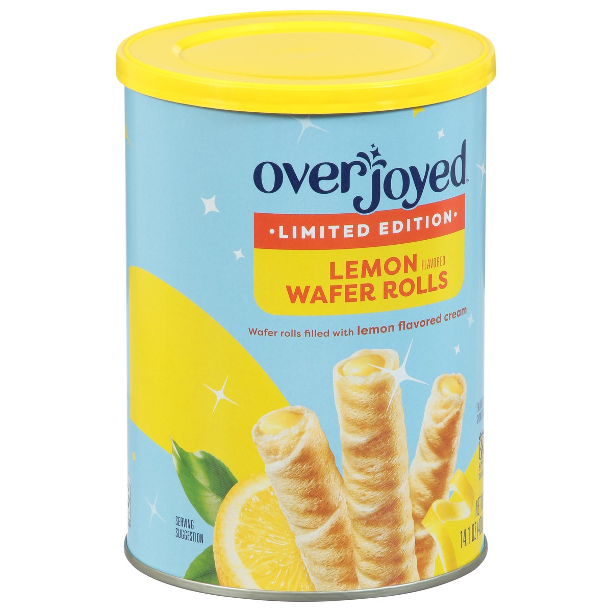 slide 4 of 4, Overjoyed Wafer Rolls Lemon 14.1 Oz - 14.1 OZ, 14.1 oz