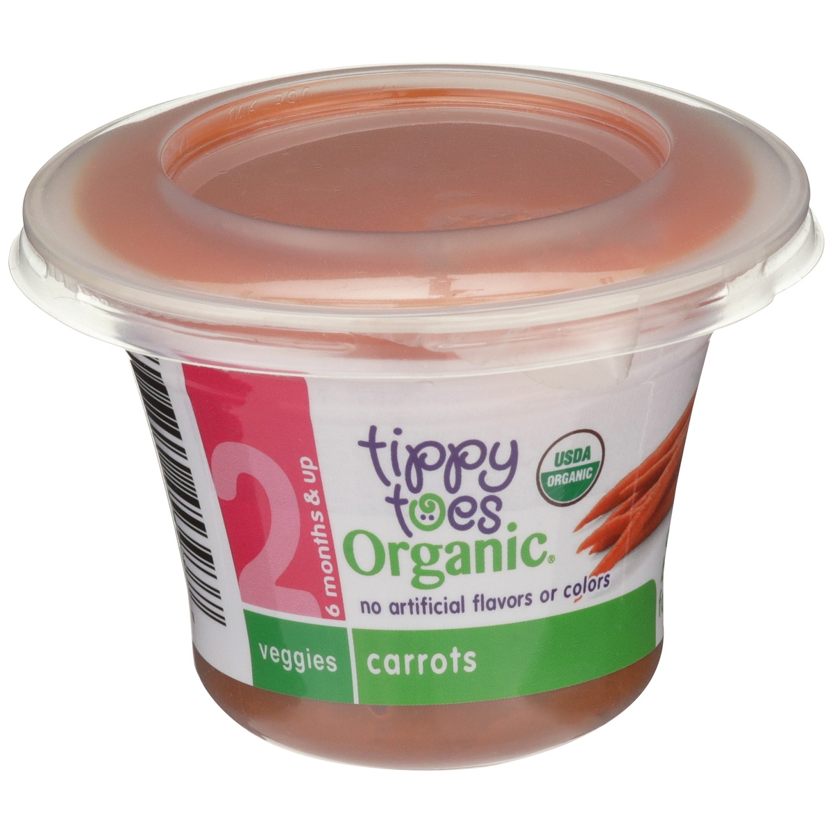 slide 1 of 1, Tippy Toes Carrots Organic Baby Food, 4 oz