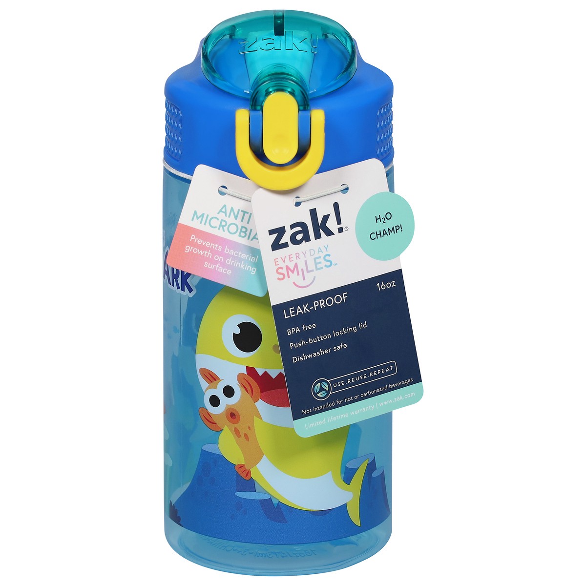 slide 9 of 9, Zak! Designs Zak Designs Baby Shark Park Bottle, 1 ct