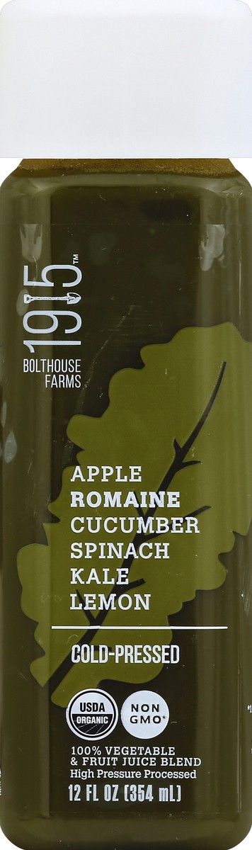 slide 4 of 4, 1915 Apple Romaine Cucumber Spinach Kale Lemon Juice Blend, 12 fl oz