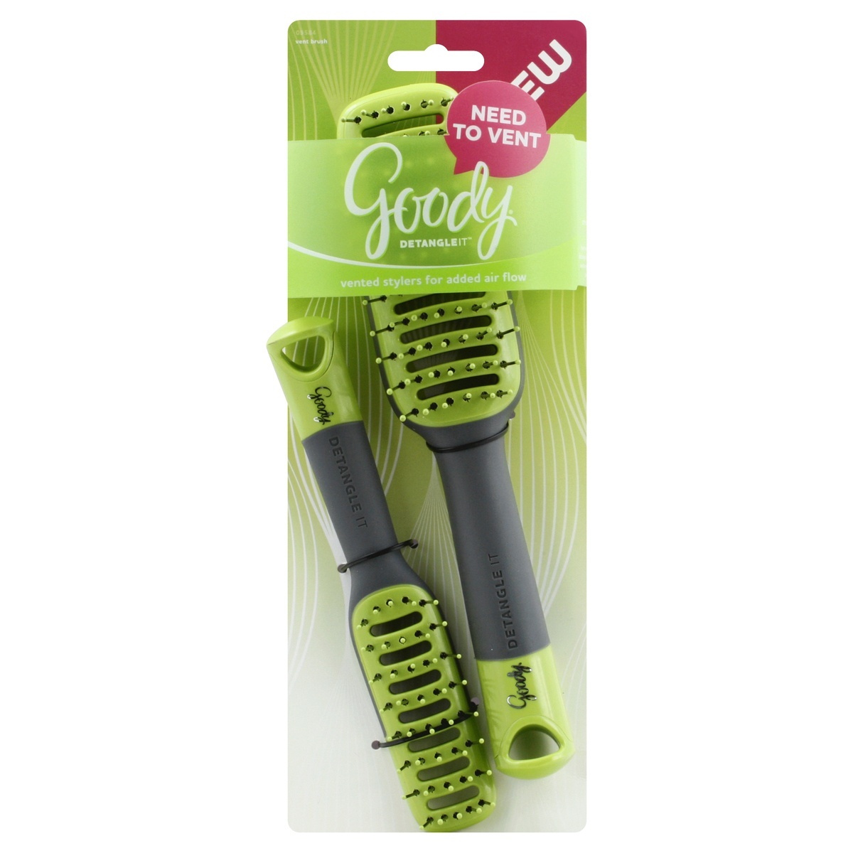 slide 1 of 7, Goody Detangle It Vent Brush Combo Set, 2 ct