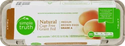 Simple Truth Natural Cage Free Grade A Medium Brown Eggs