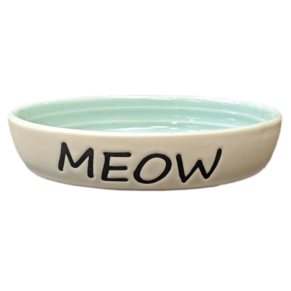 slide 1 of 1, Spot Meow Stoneware Cat Dish, 1 ct