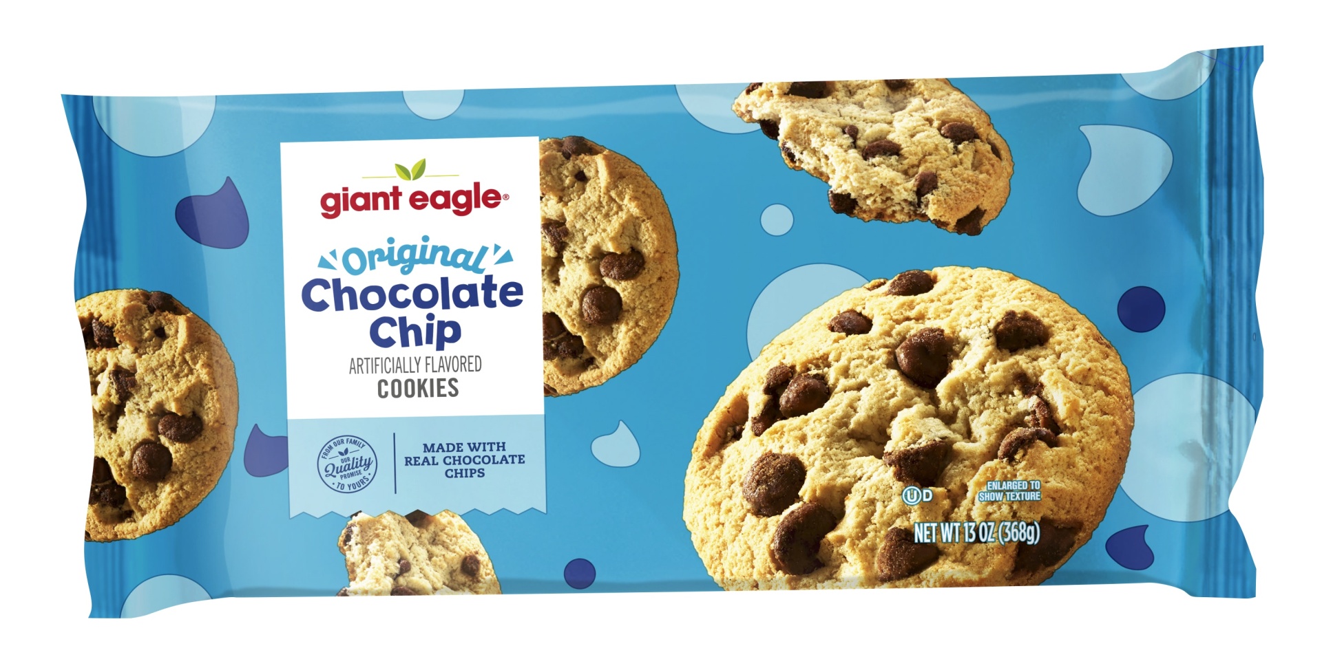 slide 1 of 1, Giant Eagle Chocolate Chip Cookies, Original, 13 oz