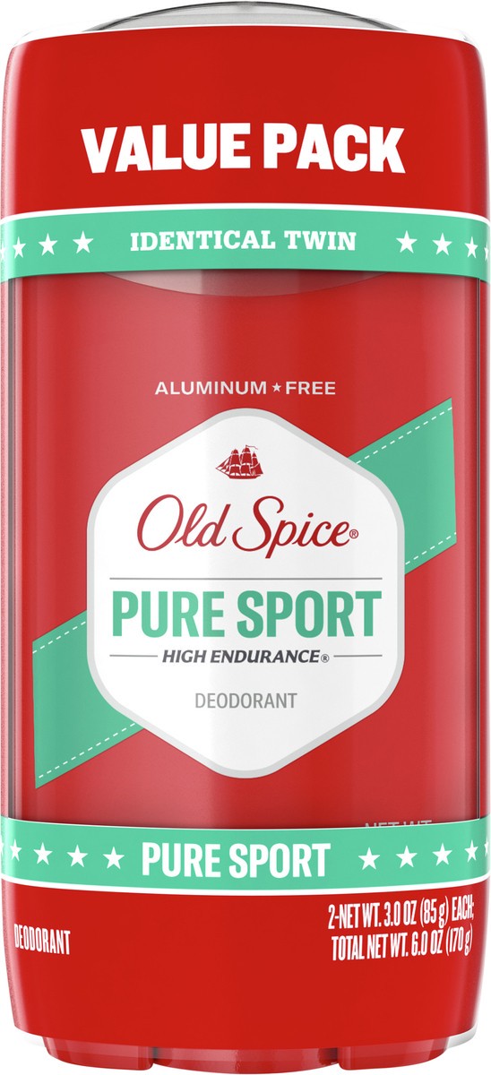 slide 3 of 3, Old Spice High Endurance Aluminum Free Deodorant for Men with 48 Hour Protection, Pure Sport Scent - 3oz/2ct, 2 ct; 3 oz