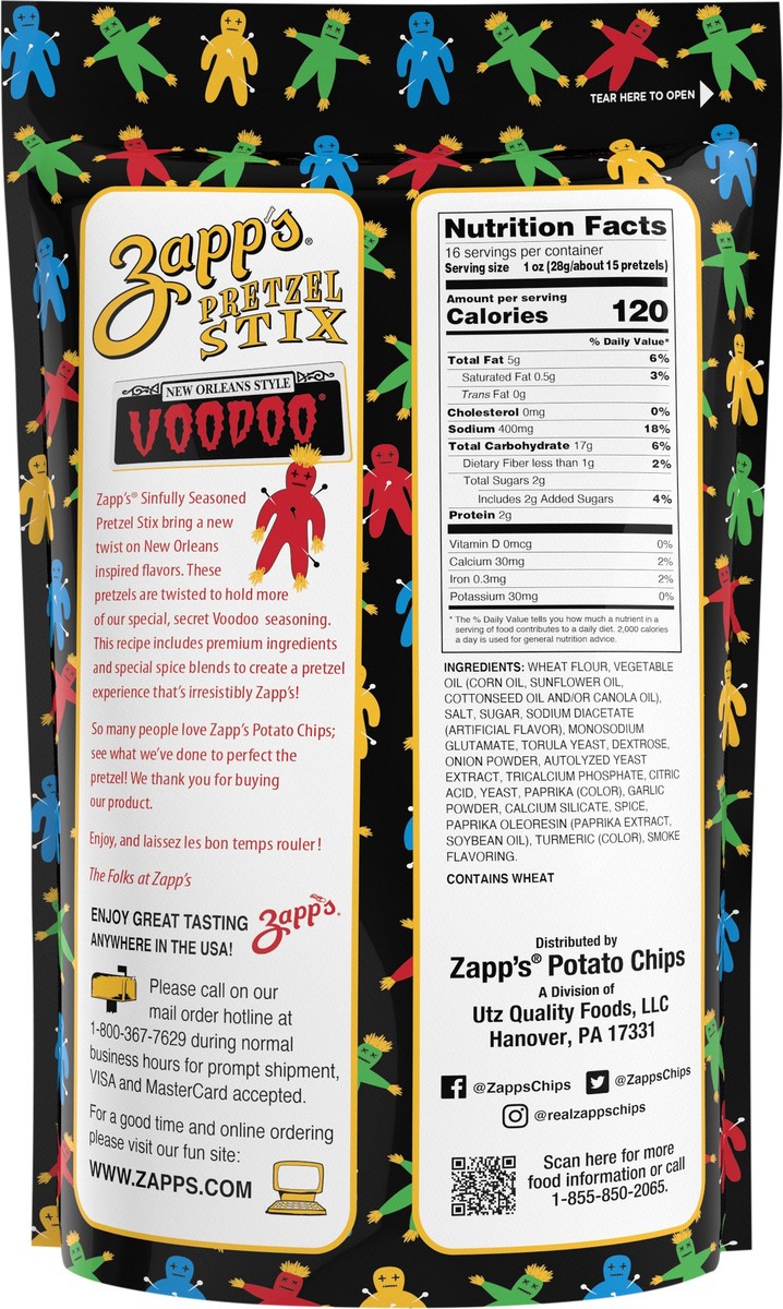 slide 3 of 7, Zapp's 16 oz Zapp's Voodoo Pretzel Stix, 16 oz