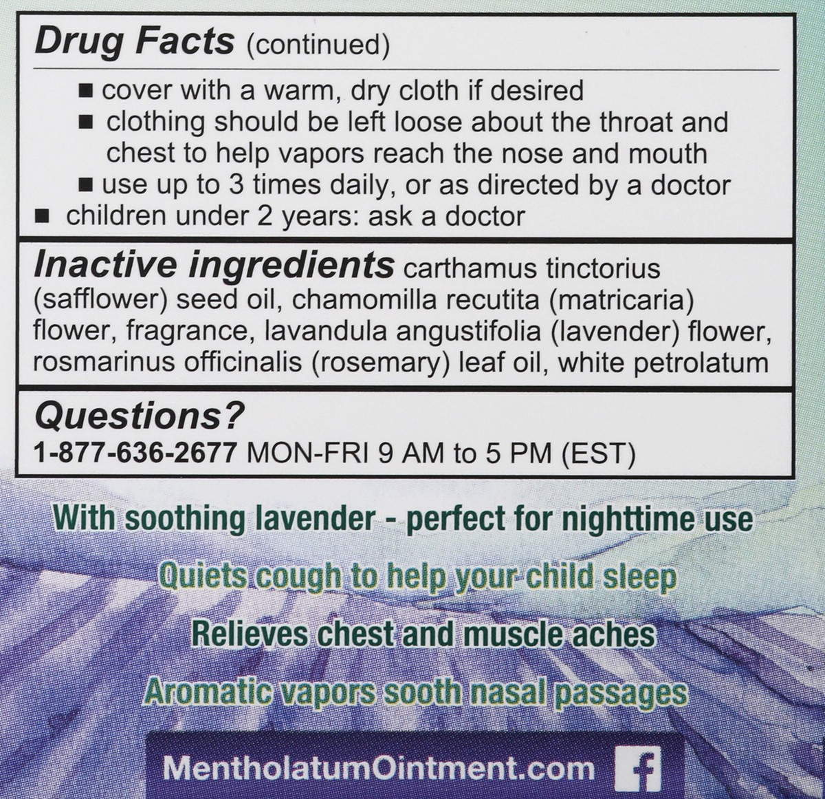 slide 7 of 9, Mentholatum Children's Nighttime Vaporizing Rub Maximum Strength With Soothing Lavender Cough Relief 1.76 oz, 1.76 oz