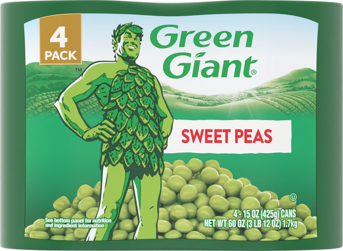 slide 3 of 9, Green Giant Sweet Peas, 4 ct