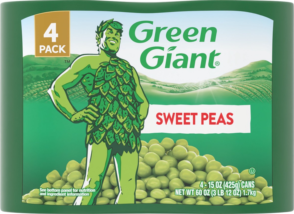 slide 5 of 9, Green Giant Sweet Peas, 4 ct