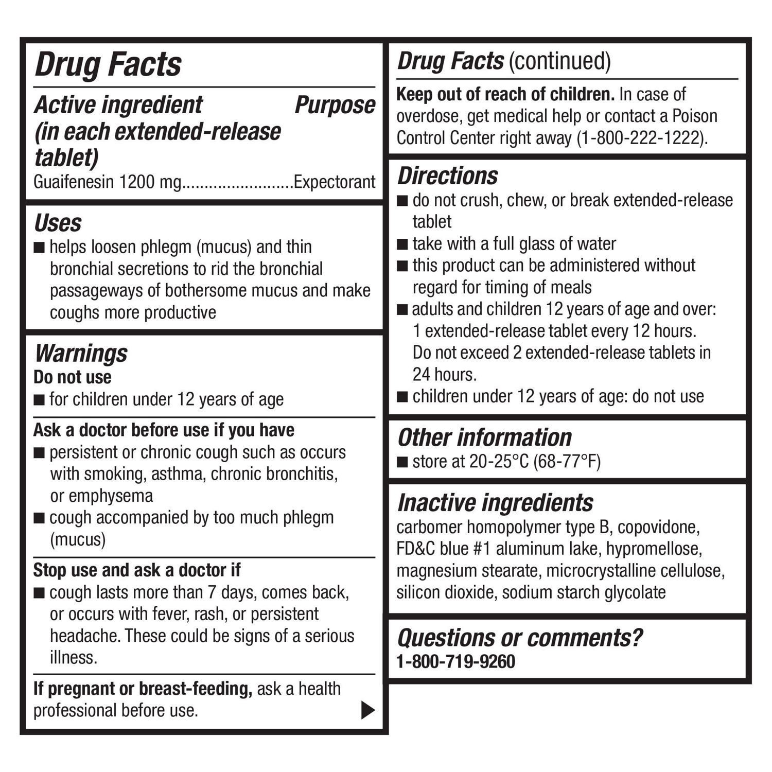 slide 7 of 7, CVS HEALTH Cvs Mucus Extended Release Guaifenesin 1200mg, 14 ct