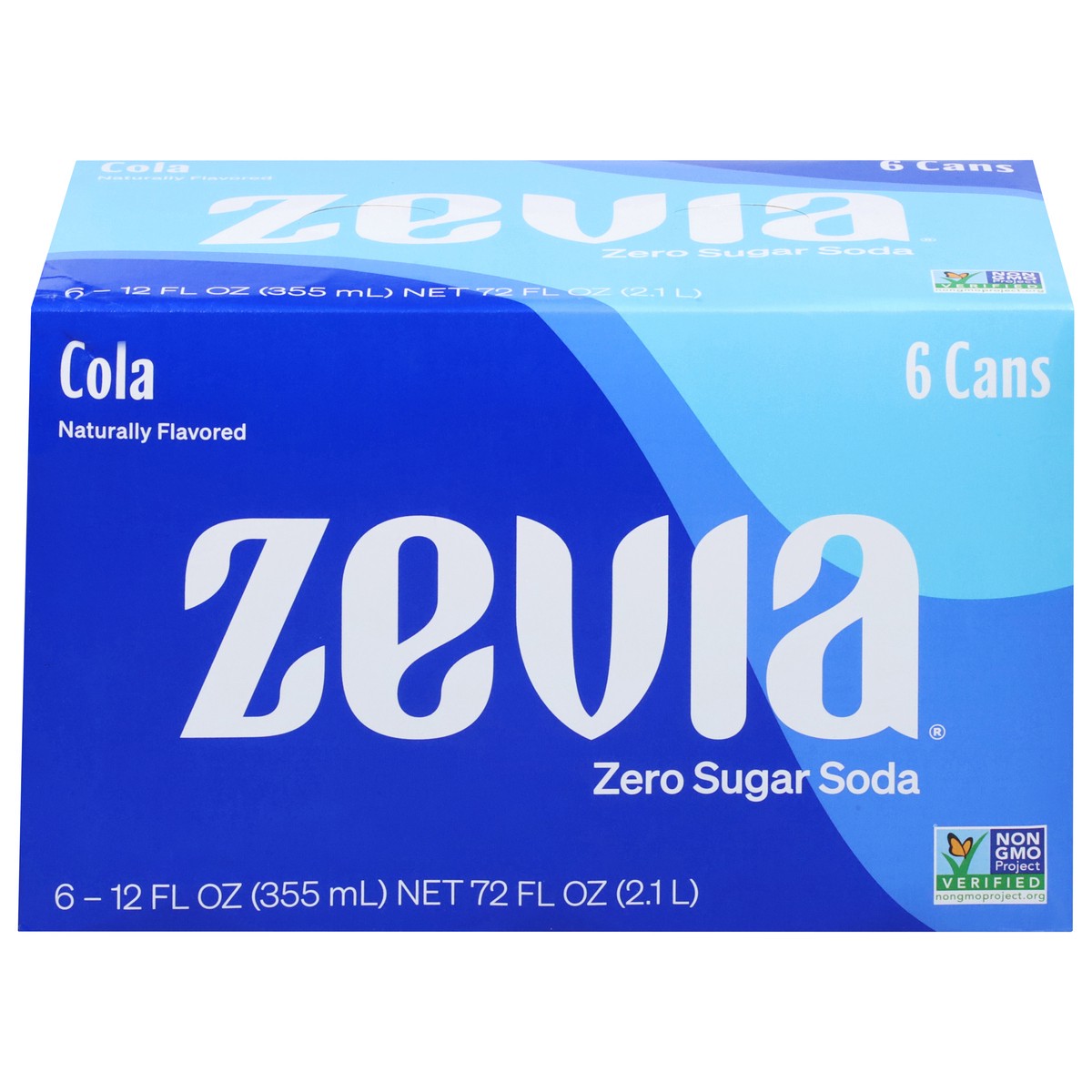 slide 1 of 9, Zevia Zero Sugar Cola Soda - 6 ct, 6 ct