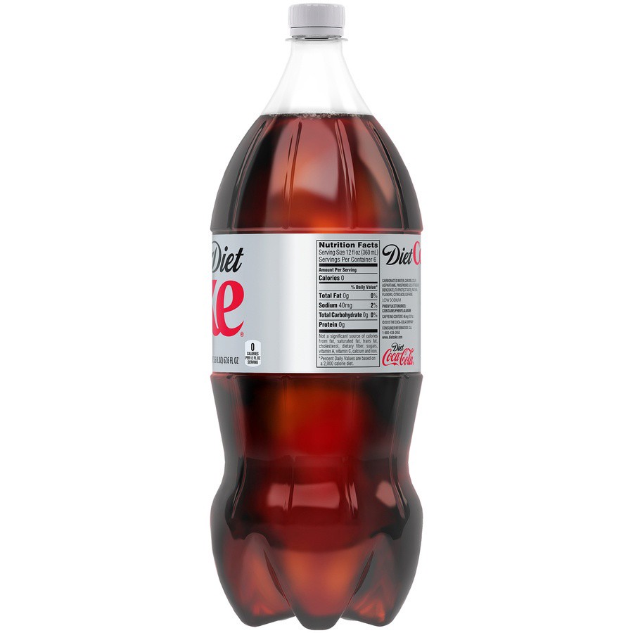 slide 3 of 5, Diet Coke Soda Pop Cola - 2 Liter, 67.6 fl oz