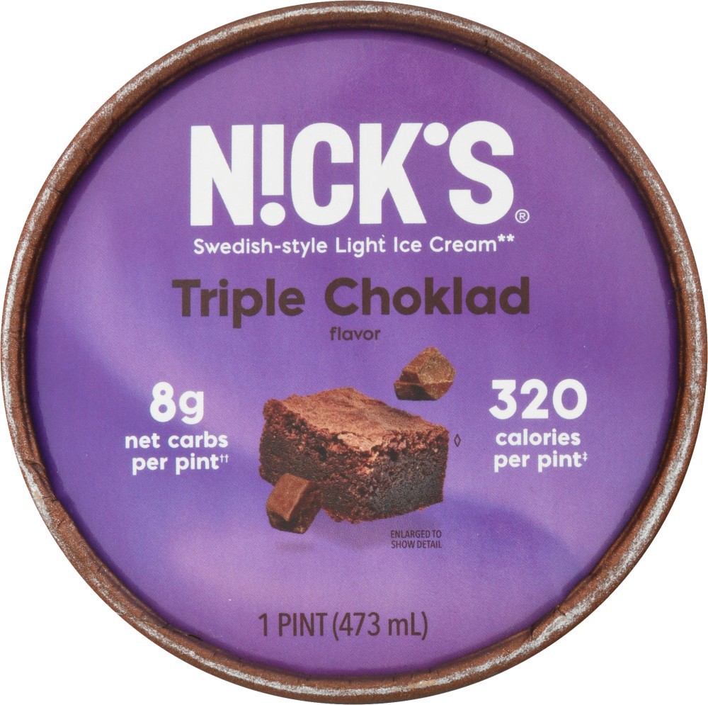 slide 4 of 5, Nick's Nicks Triple Choklad Ice Cream - 1 PT, 1 pint