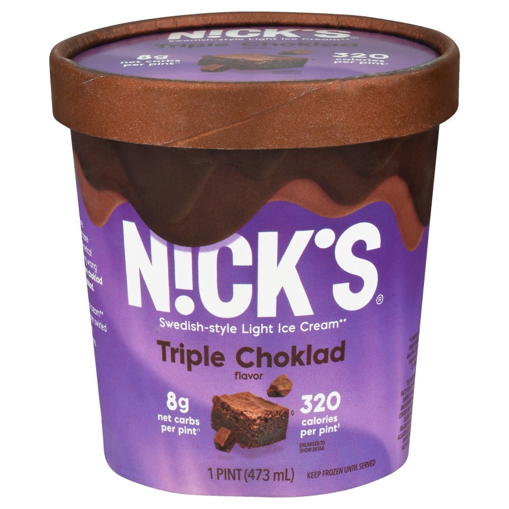 slide 1 of 5, Nick's Nicks Triple Choklad Ice Cream - 1 PT, 1 pint