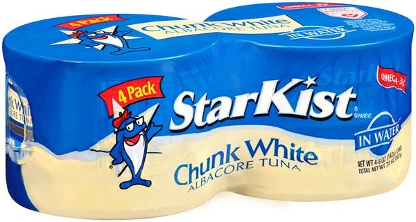 slide 1 of 1, StarKist Chunk White Albacore Tuna In Water, 4 ct; 5 oz